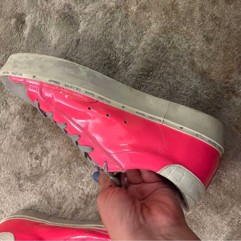 Golden Goose Pink and Gray Sneakers Size 41 - Picture 6 of 12